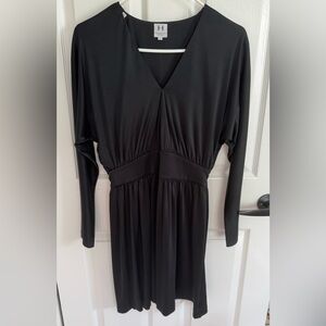 Halston Heritage Black Long Sleeve Dress